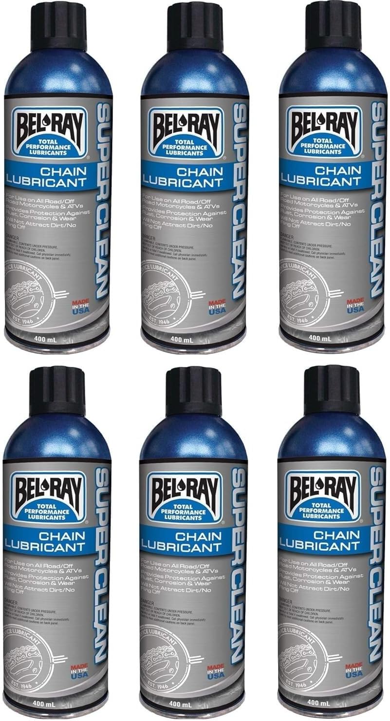 Bel-Ray Super Clean Chain Lube - 400ml. Aerosol 99470-A400W (6 PACK)