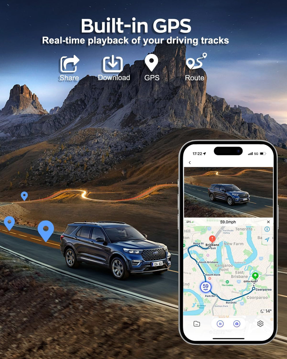 4K Dash Cam 360° View,4 Channel Front and Rear Dash Camera for Cars,Built-in ...