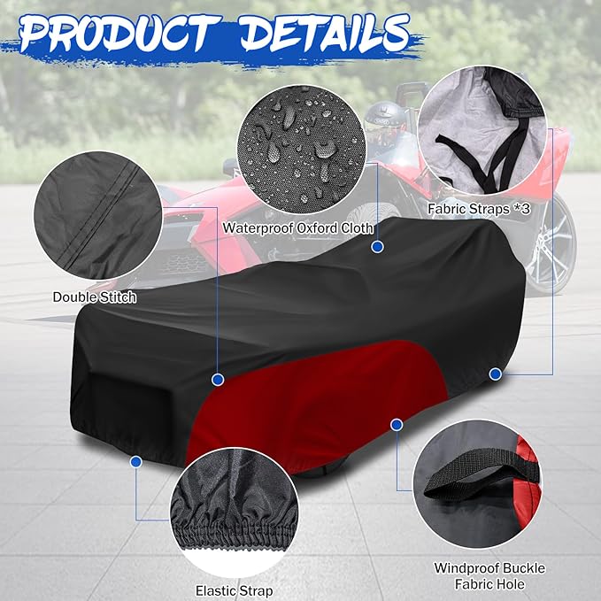 Full Cover for Polaris Slingshot, Waterproof Windproof Sunproof Outdoor