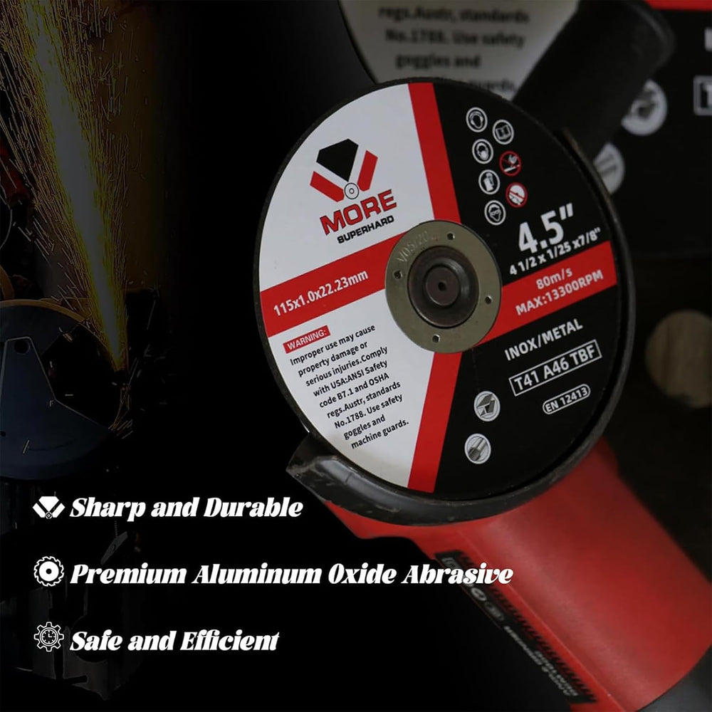 Cut Off Wheels 4-1/2 Inch, 100 Pack Cutting Discs, 4.5" x 0.047" x ...