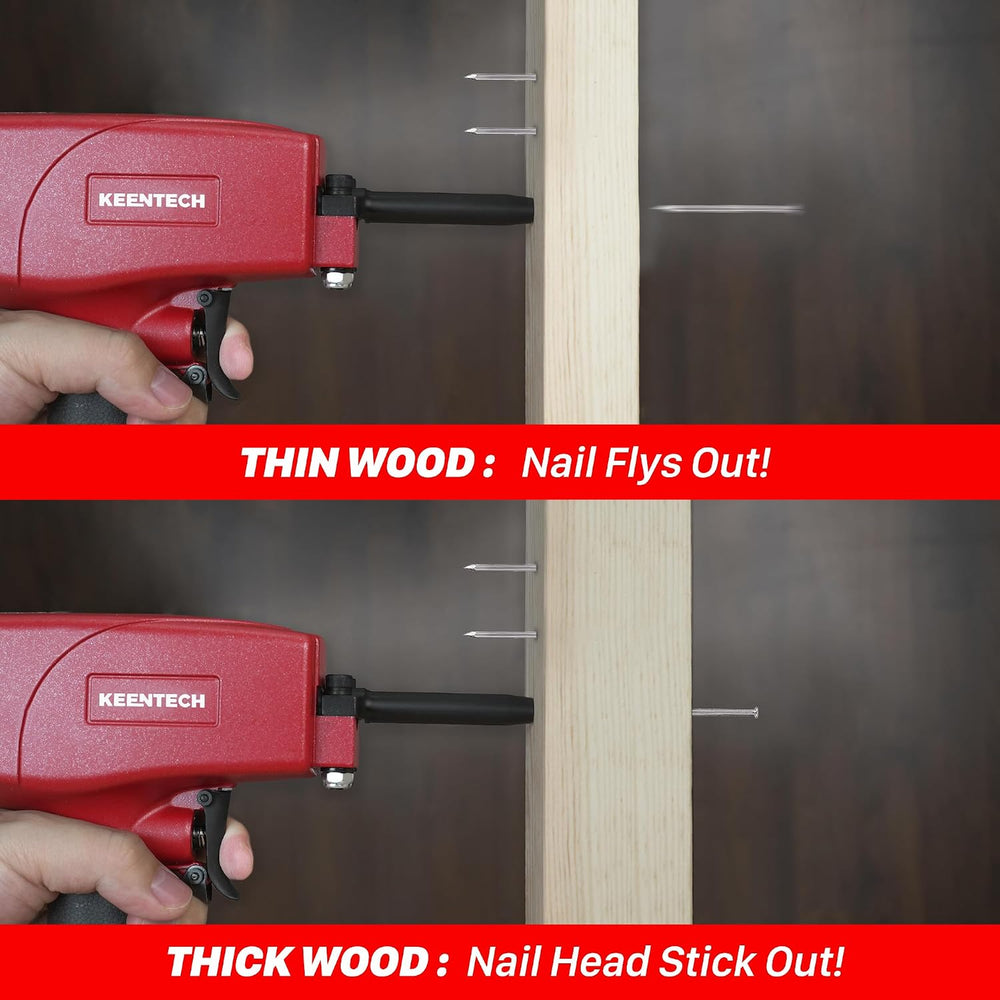 KEENTECH Pneumatic Nail Remover, Fast & Labor-Saving Air Punch Nailer, De...