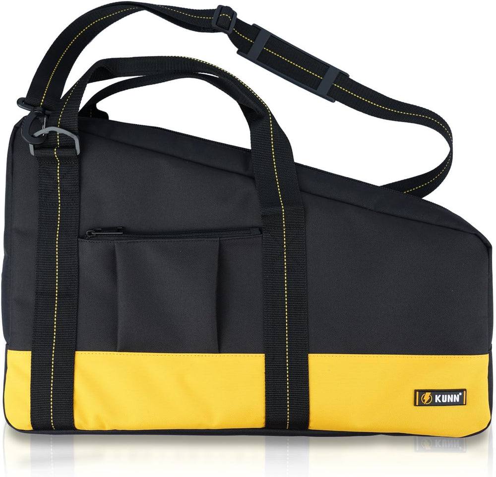 KUNN Shoulder Framing Nailer Bag with Dual Lockable Zipper,Extra pockets for ...