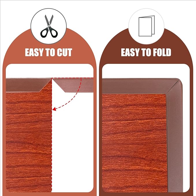 Rubber Edge Trim, Flexible Edge Banding, 1/2" U Channel Furniture Edge P...
