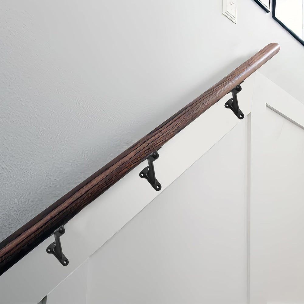 khtumeware 20 Pack 3 Inch Matte Black Hand Rail Bracket Heavy Duty Hardware f...