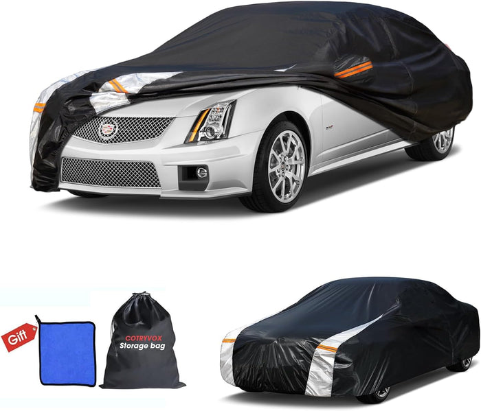 Cadillac CTS Car Cover 100% Waterproof All Weather, Gift
