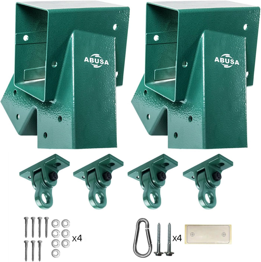 Heavy Duty Swing Sets Brackets Including 2 Green A-Frame Swing Set Brackets and
