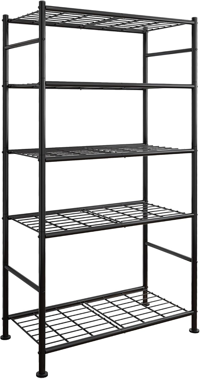 Sakugi Storage Shelves - 5 Tier Shelf Organizer, Heavy Duty Garage Shelving U...