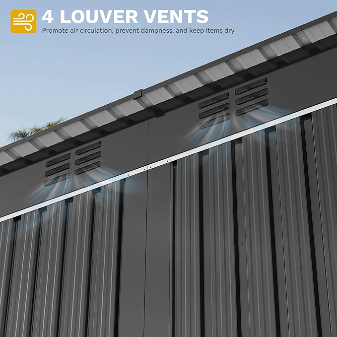 DWVO 9' x 4' Outdoor Storage Shed