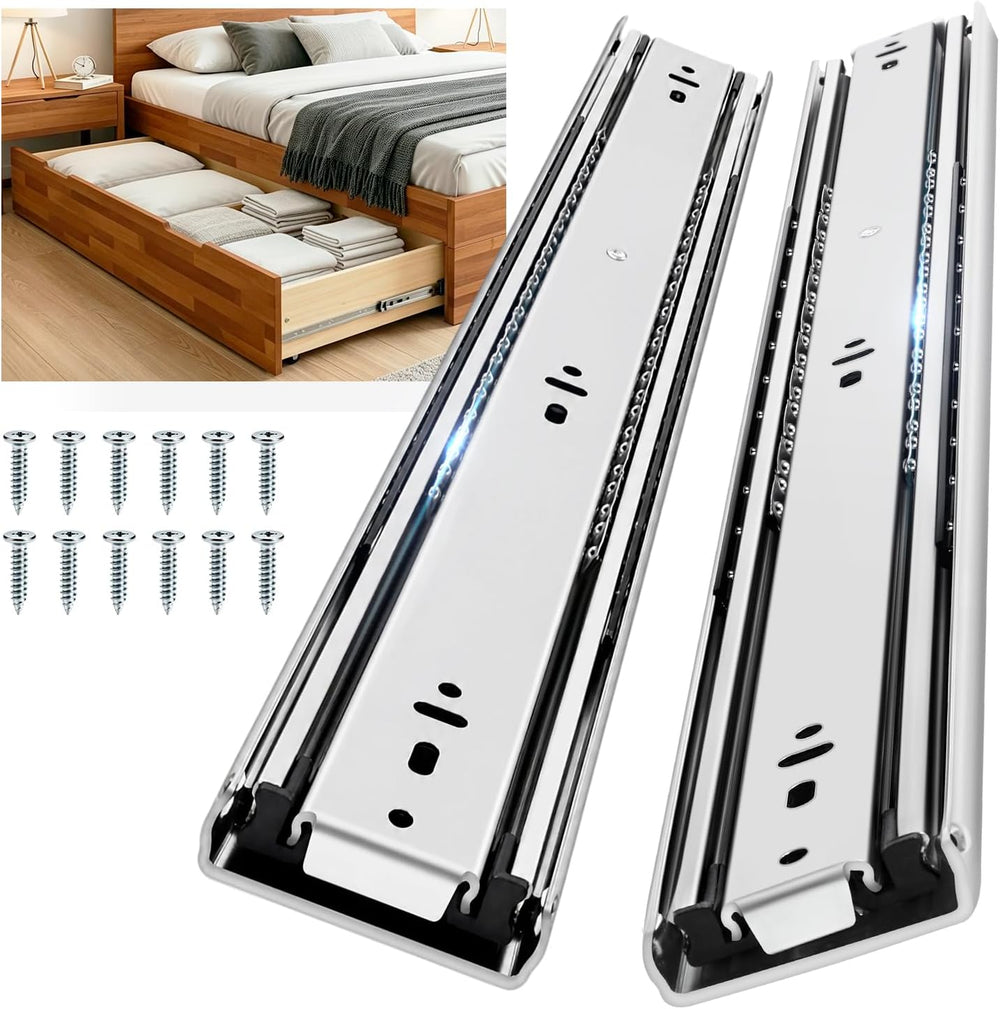 YENUO Heavy Duty Drawer Slides Full Extension Ball Bearing 12–40 Inch 150LB