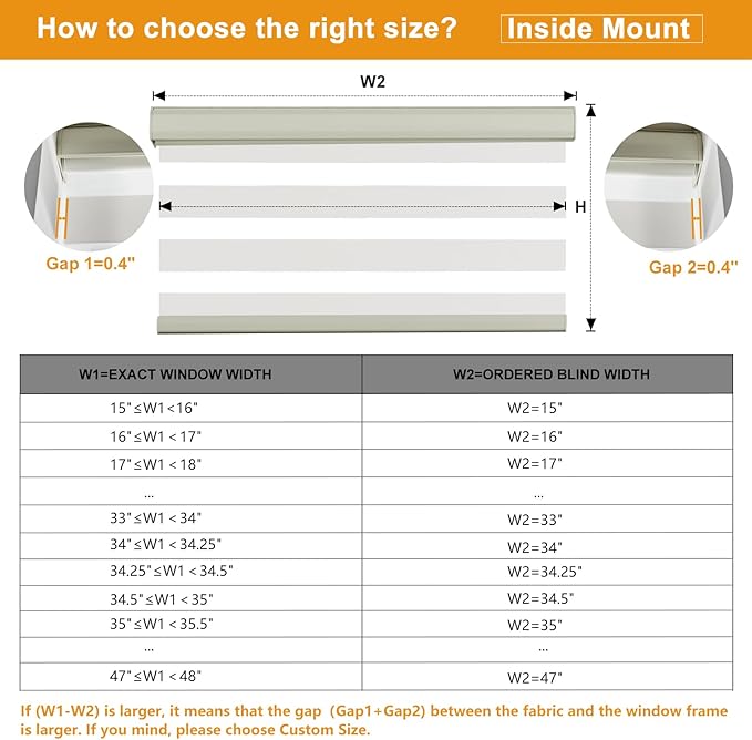 Persilux Cordless Zebra Blinds for Windows Free-Stop Dual Layer Roller Windows
