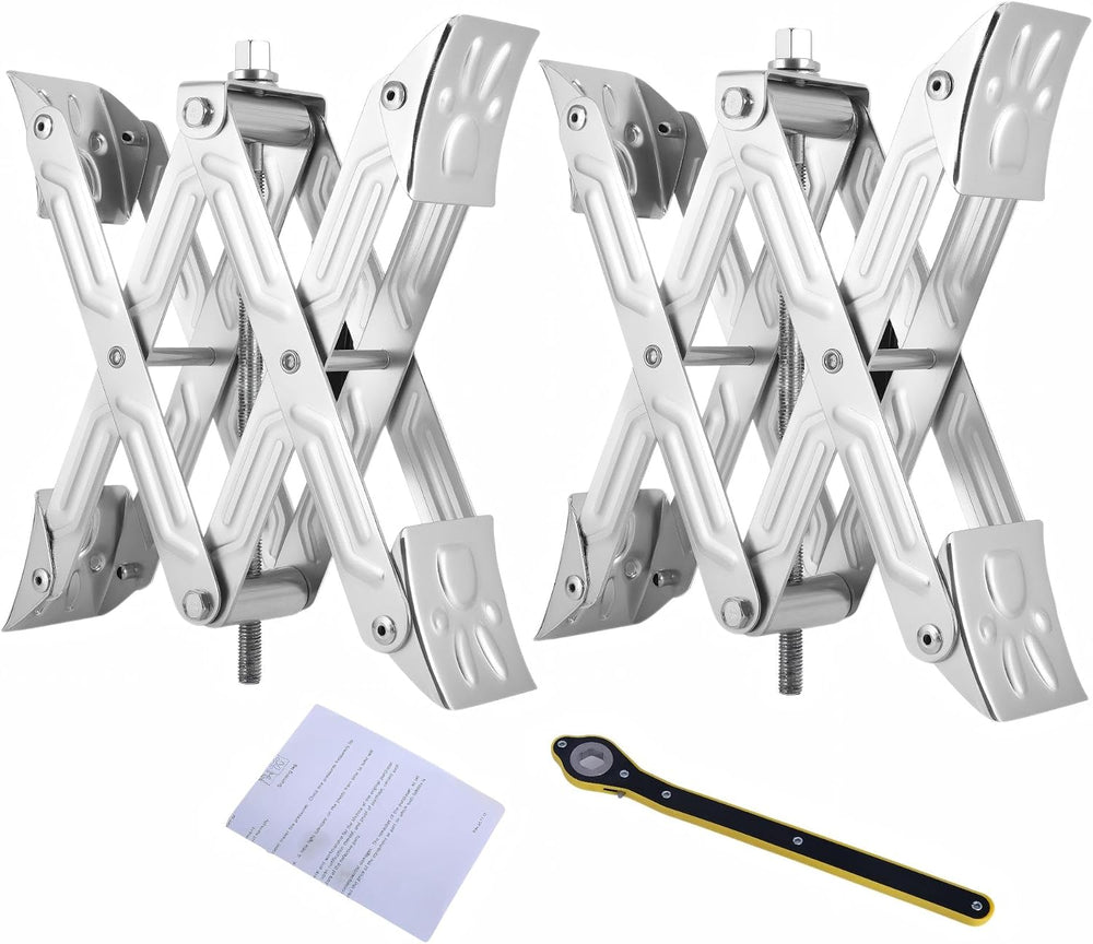 X-Shaped RV Wheel Chock Fit 4.13” to 13.4” Camper Wheel Chock Stabilizer Scis...