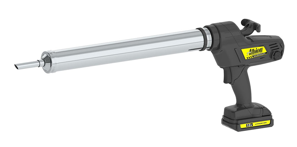 Albion Engineering DL-59-T13E Special Deluxe Cordless Bulk Caulking Gun, 18V,...
