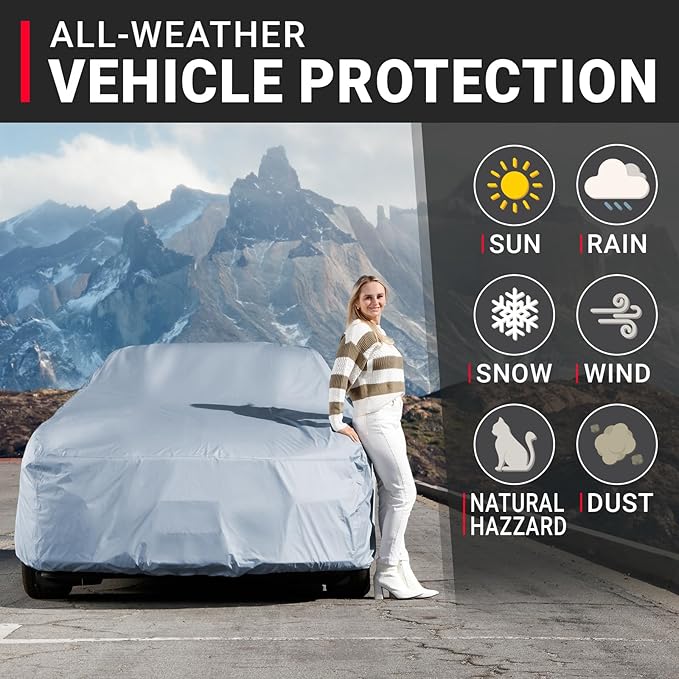iCarCover Premium Car Cover for 1973-1975 Pontiac Grand Am Heavy Duty