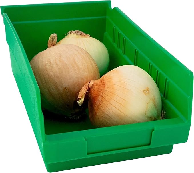 Akro-Mils 30130 Plastic Shelf Bins, Heavy Duty Storage Bins (12-Pk)