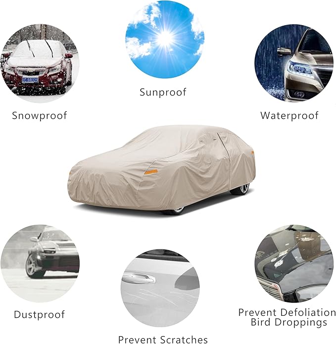 Heavy Duty Outdoor Car Cover Custom Fit