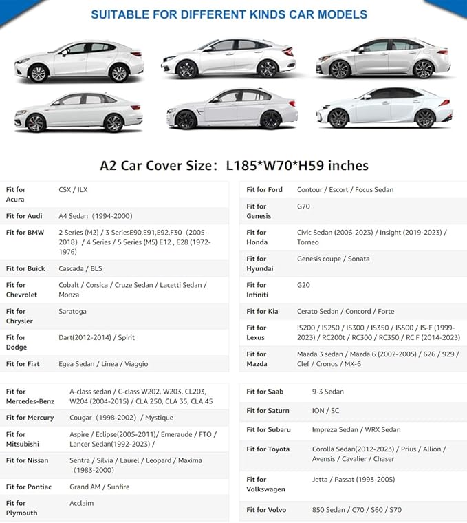 KouKou 6 Layers Car Cover Waterproof All Weather