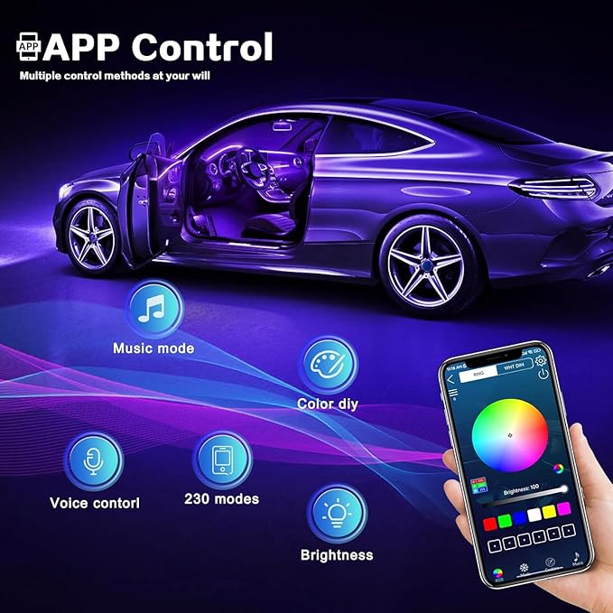 Acrylic Interior Car LED Strip Light
