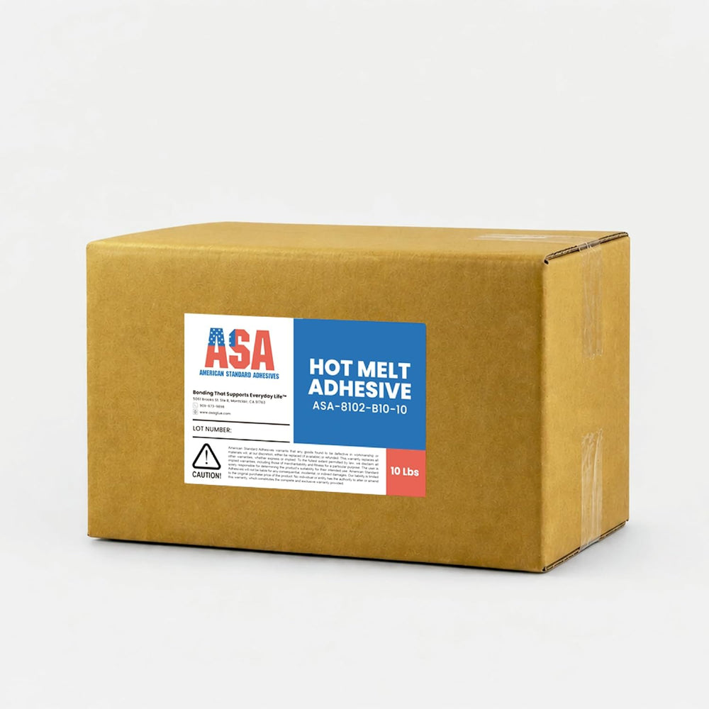 ASA Clear Hot Glue Sticks 5/8" x 10", High Temp, 10 lb Box, 113 Ct