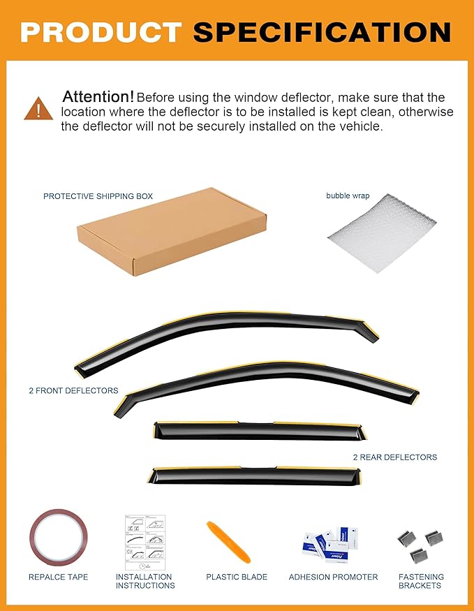 in-Channel Window Rain Guards Fit