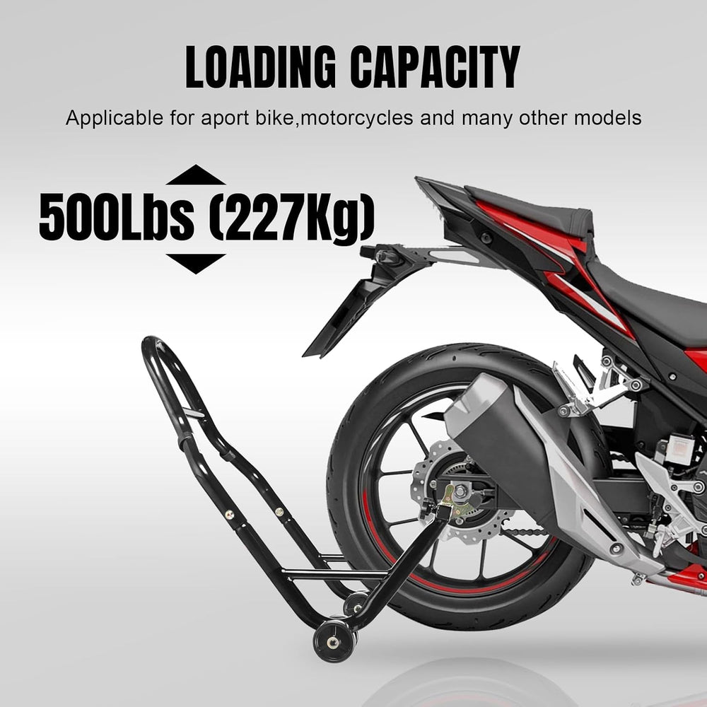 Jack Boss Motorcycle Stand Rear Combo Wheel Lift Stand, 500Lbs Capacity,Swing...