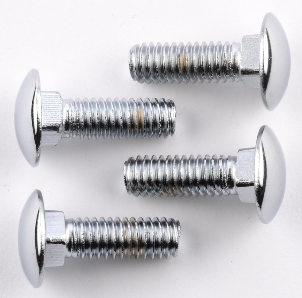 JEGS Chrome Bumper Bolt Kit | Made in USA | Includes Four Each 5/16 Carriage ...