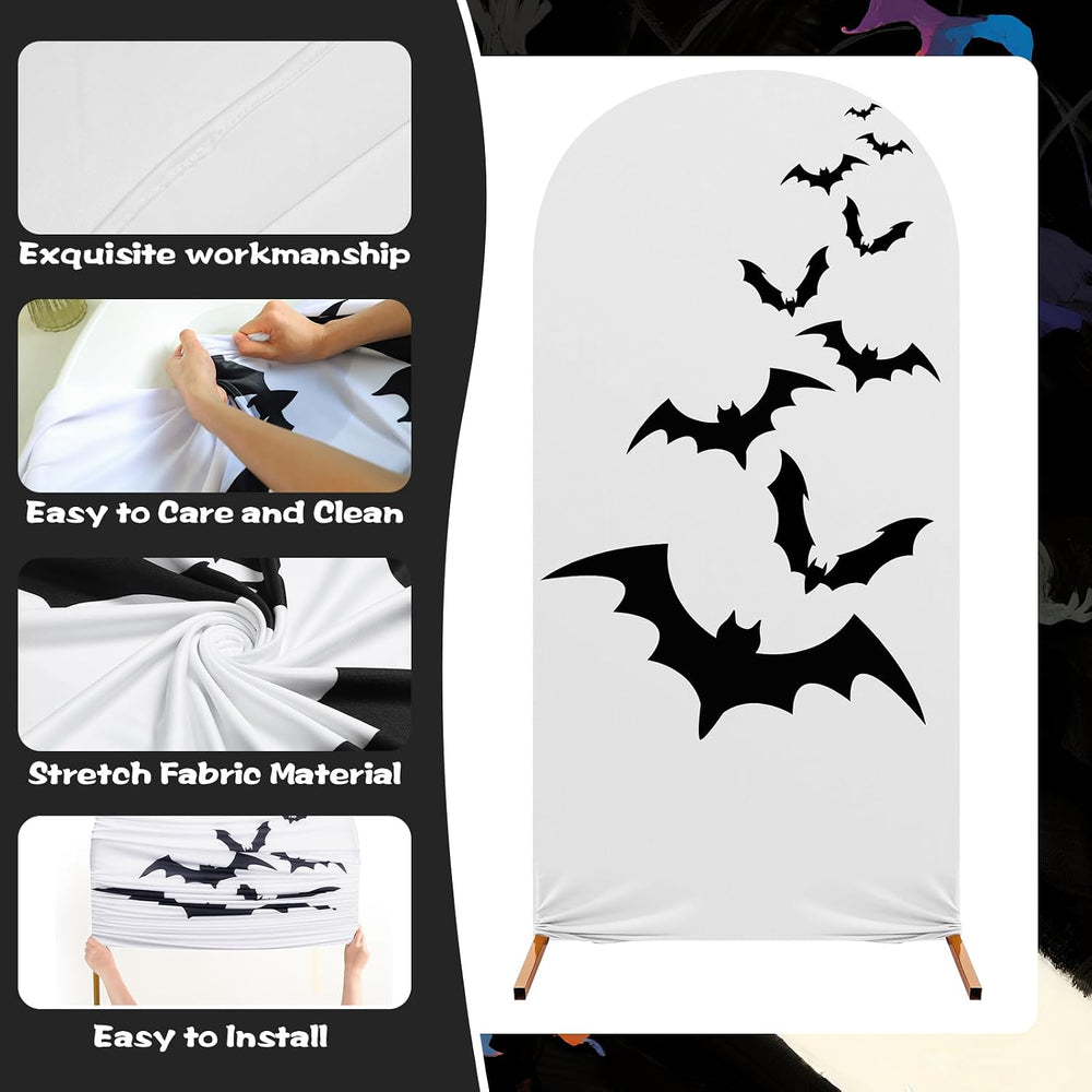 3 Pack Halloween Arch Backdrop Covers Grimace Stretch 4 5 6ft