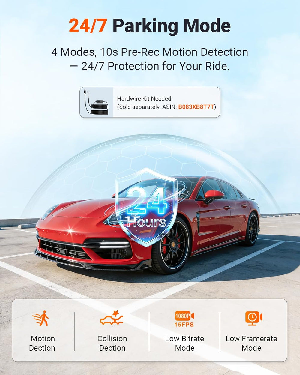 Vantrue N4S 2.7K 3 Channel Dash Cam, Triple STARVIS 2 Night Vision