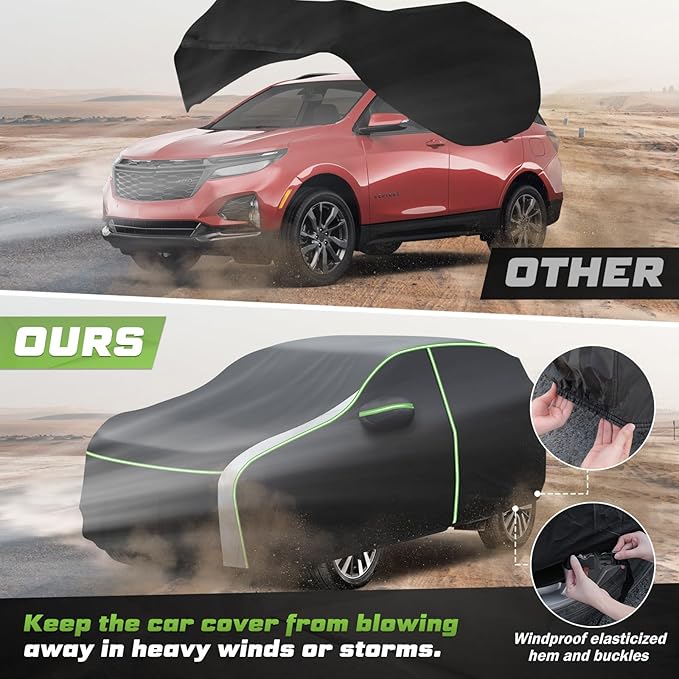 Mixsuper Liner Car Cover for Chevrolet Equinox/GMC Terrain 2005-2026, 7 Layers