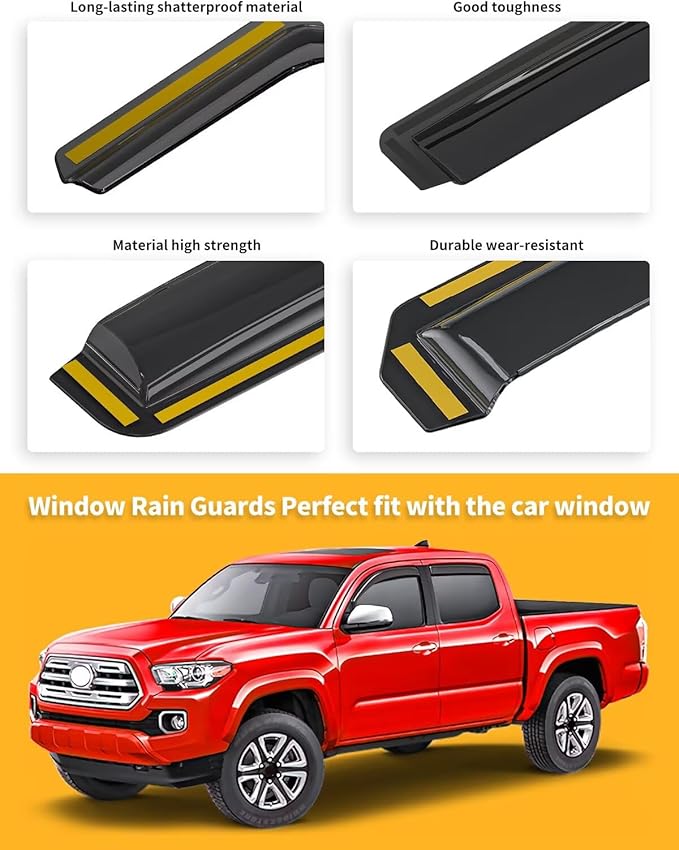 in-Channel Window Rain Guards Fit