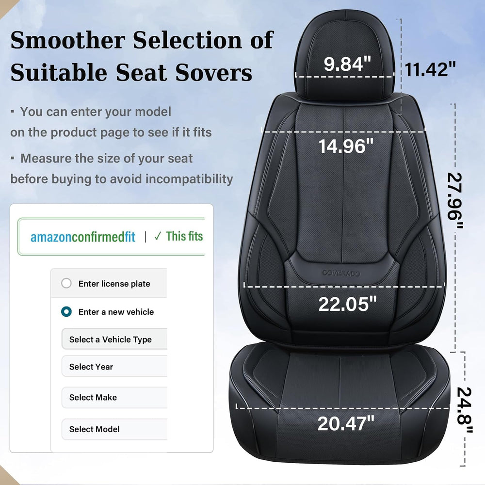 Coverado Seat Covers, Car Seat Covers Front Seats, Car Seat Cover, Car Seat P...