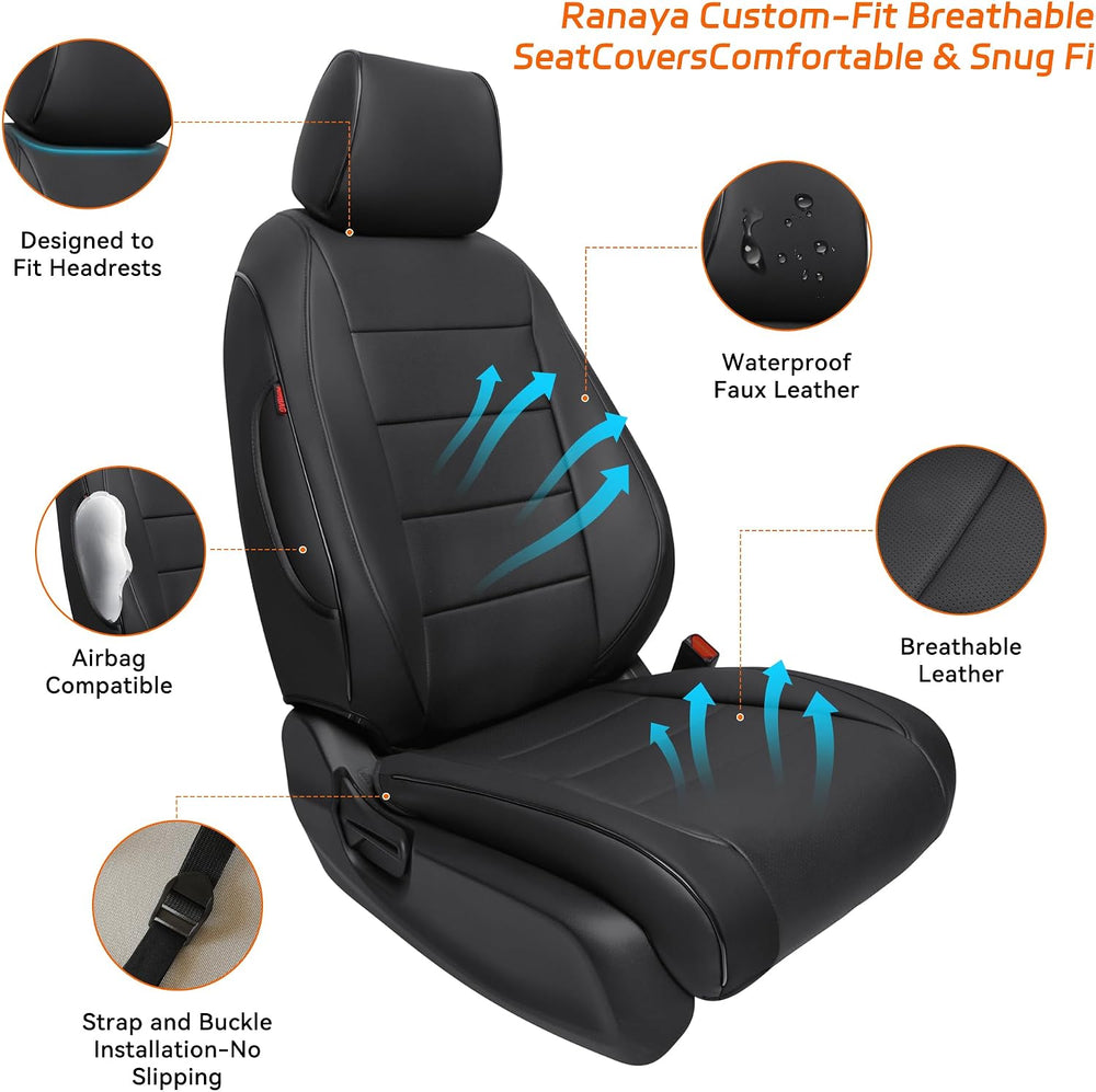 Ranaya Custom 1:1 Fit CRV Seat Covers for Honda CRV 2023-2027 Hybrid & Gas