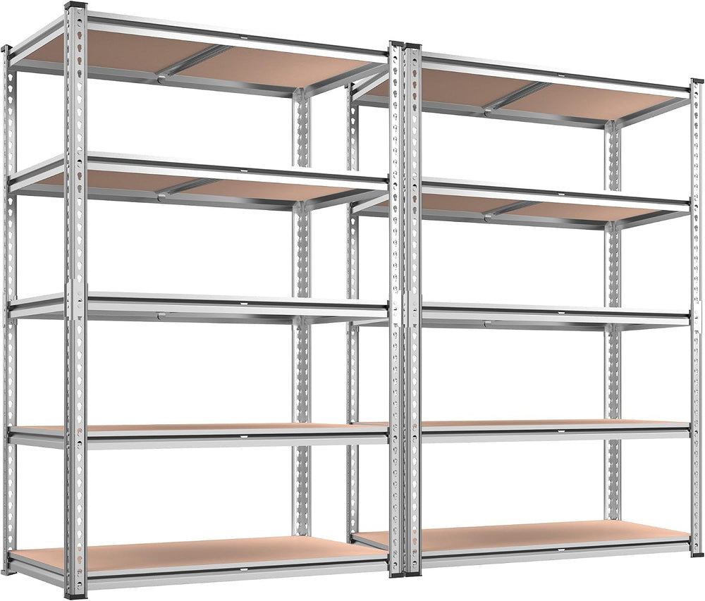 REIBII 2020LBS Garage Shelving Heavy Duty Metal Shelving 5 Tier Storage Shelv...