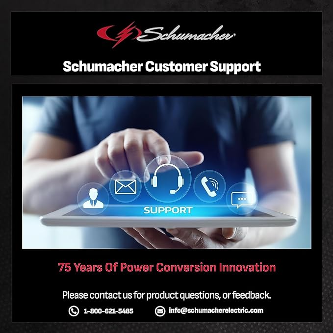 Schumacher Electric DSR ProSeries Car Battery Jump Starter, Maintainer &