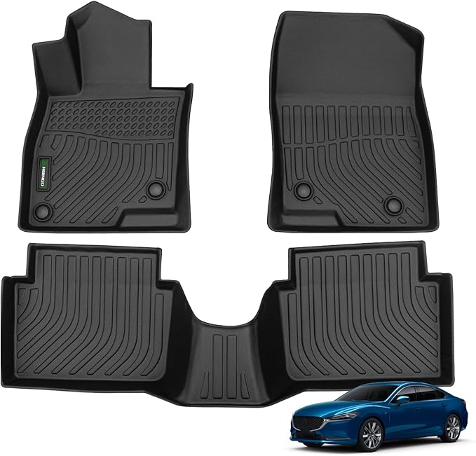 ANBINGO®-Floor Mats for Mazda 3 2014-2018 All Weather Protection TPE Anti-Slip