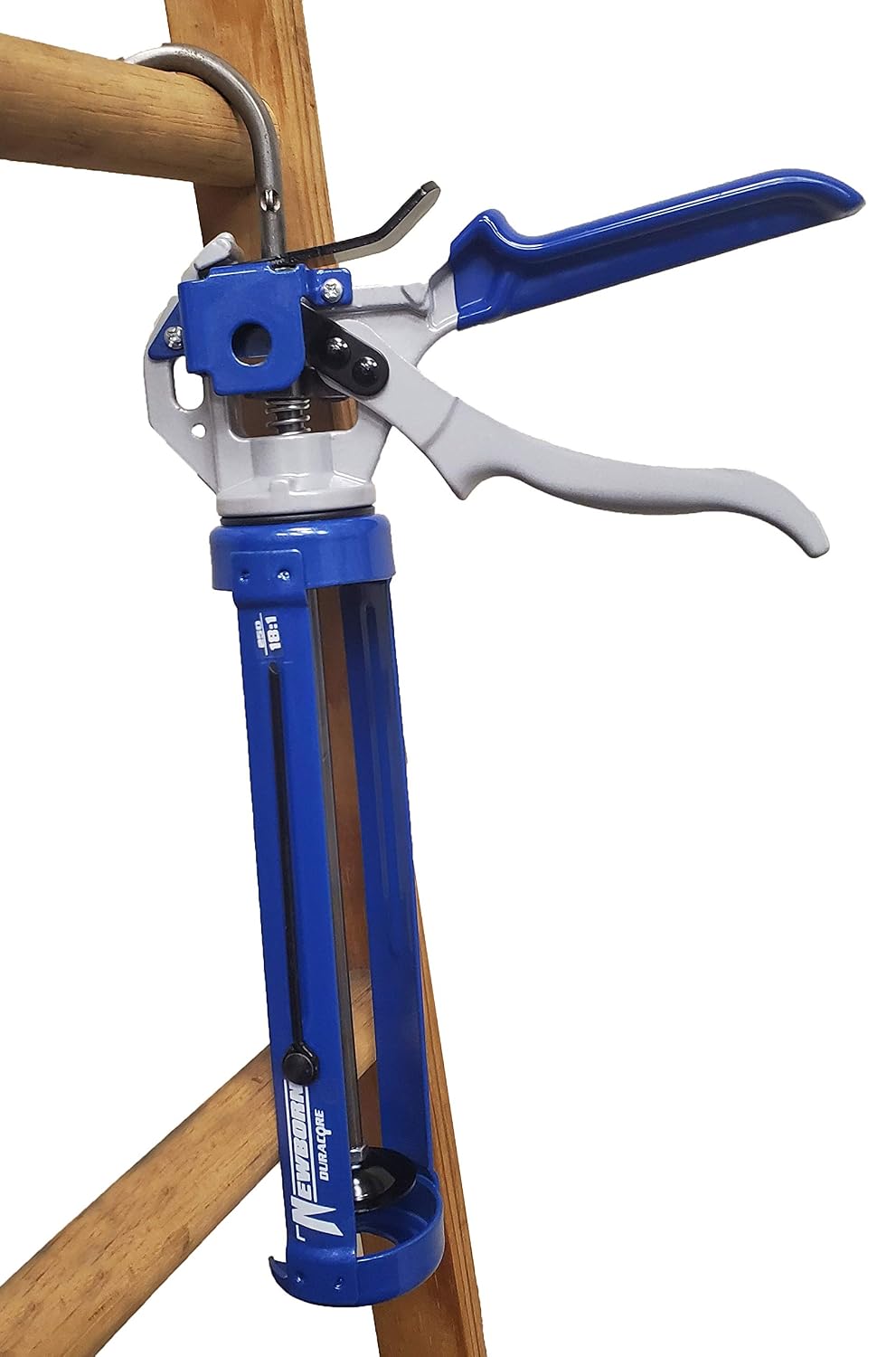 Newborn 250 Super Smooth Rod Caulking Gun - Revolving Steel Frame | 18:1 Thru...