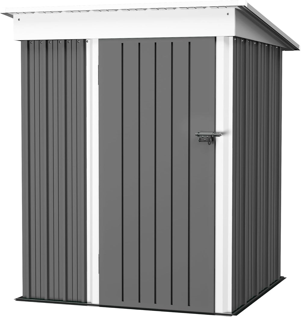 JUMMICO Metal Outdoor Storage Shed 5 x 3 FT Metal Shed