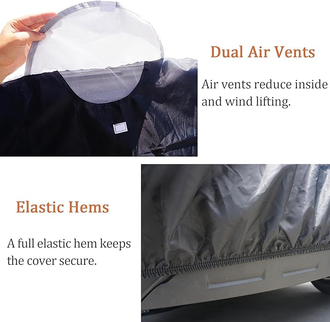 ATV Cover All Weather Outdoor Protection, Heavy Duty 420D Waterproof Oxford