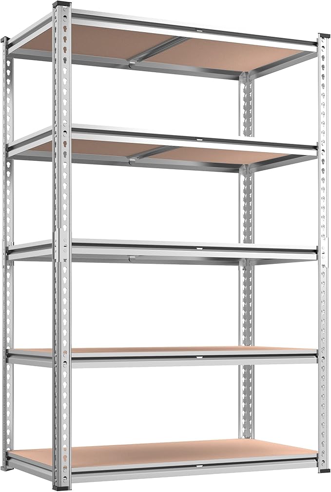 REIBII 2020LBS Garage Shelving Heavy Duty 5-Tier Storage Shelves Adjustable