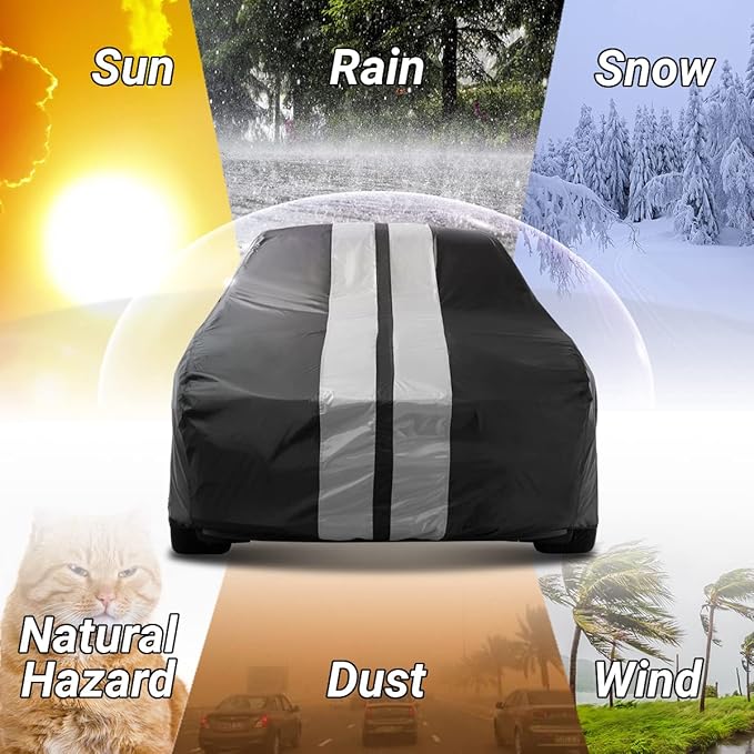 iCarCover Custom Car Cover for 1967-1973 Chevy Camaro Z28, SS Waterproof All