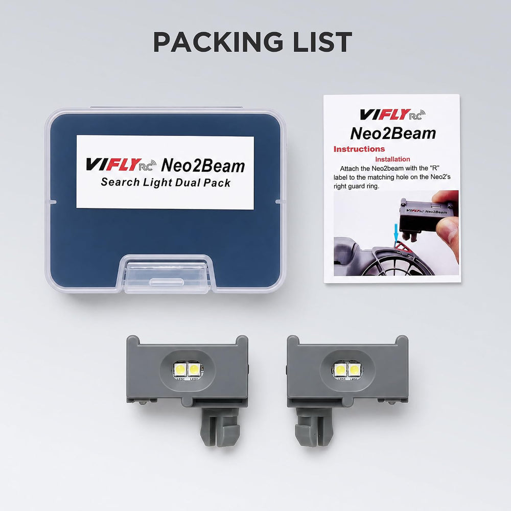 Neo2Beam Search Light Kit for DJI Neo 2, Compact Headlamp for Night Flying