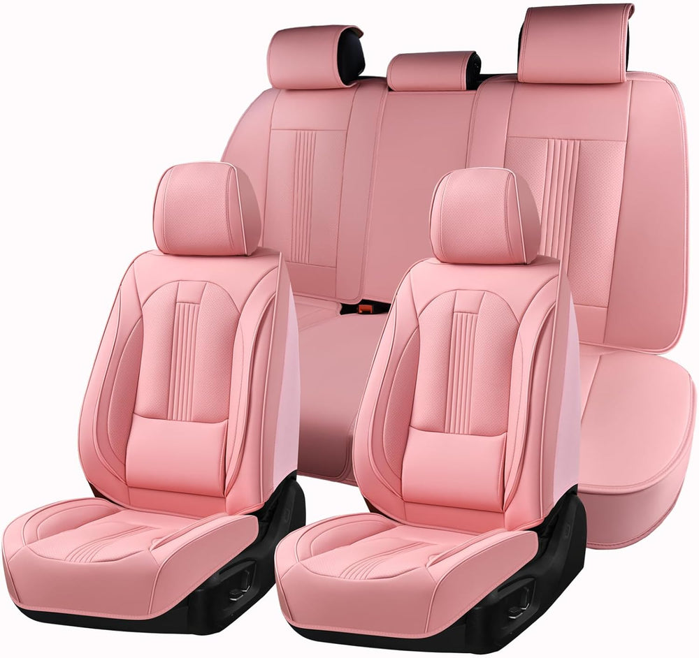 Huidasource Universal Car Seat Cover, Car Seat Cover Set Nappa Leather with L...