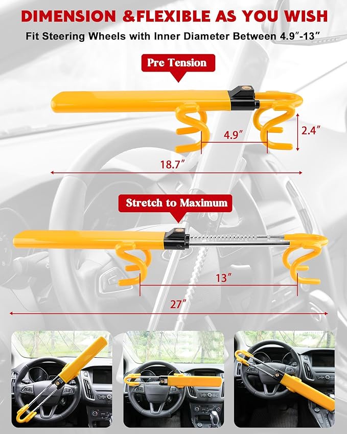 Tevlaphee Steering Wheel Lock
