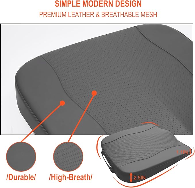 Car Seat Cushion, Comfort Memory Foam Car Cushions