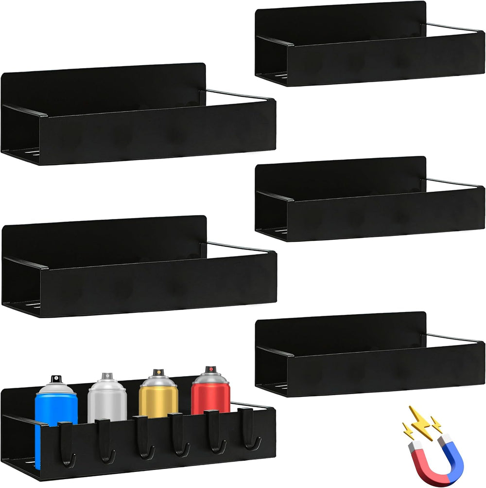 6Pcs Magnetic Aerosol Spray Can Holder, Steel Magnet Spray Toolbox Bottle