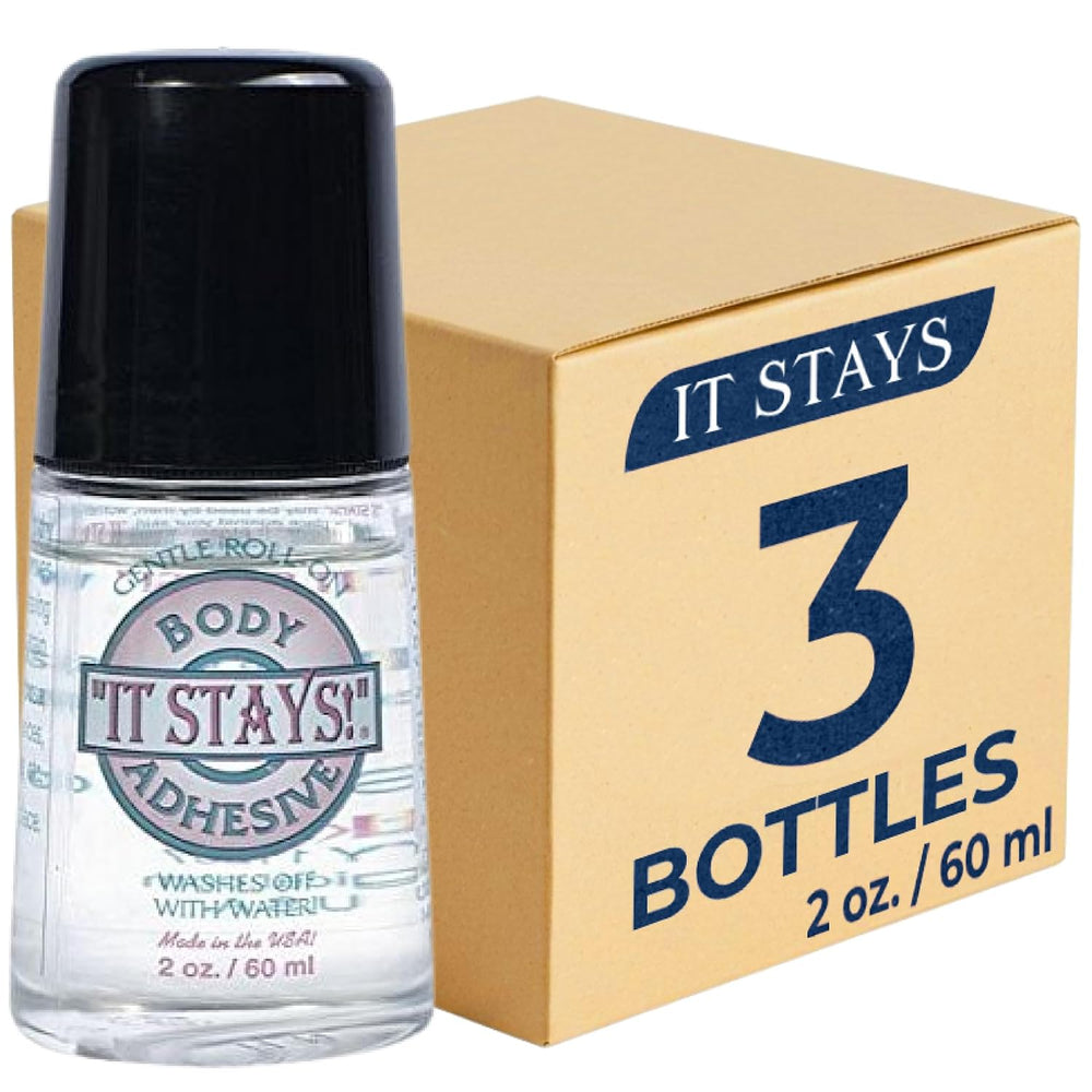 ABSOLUTE SUPPORT It Stays! Roll-On Body Fixative Glue 2 oz Adhesive - Made in...