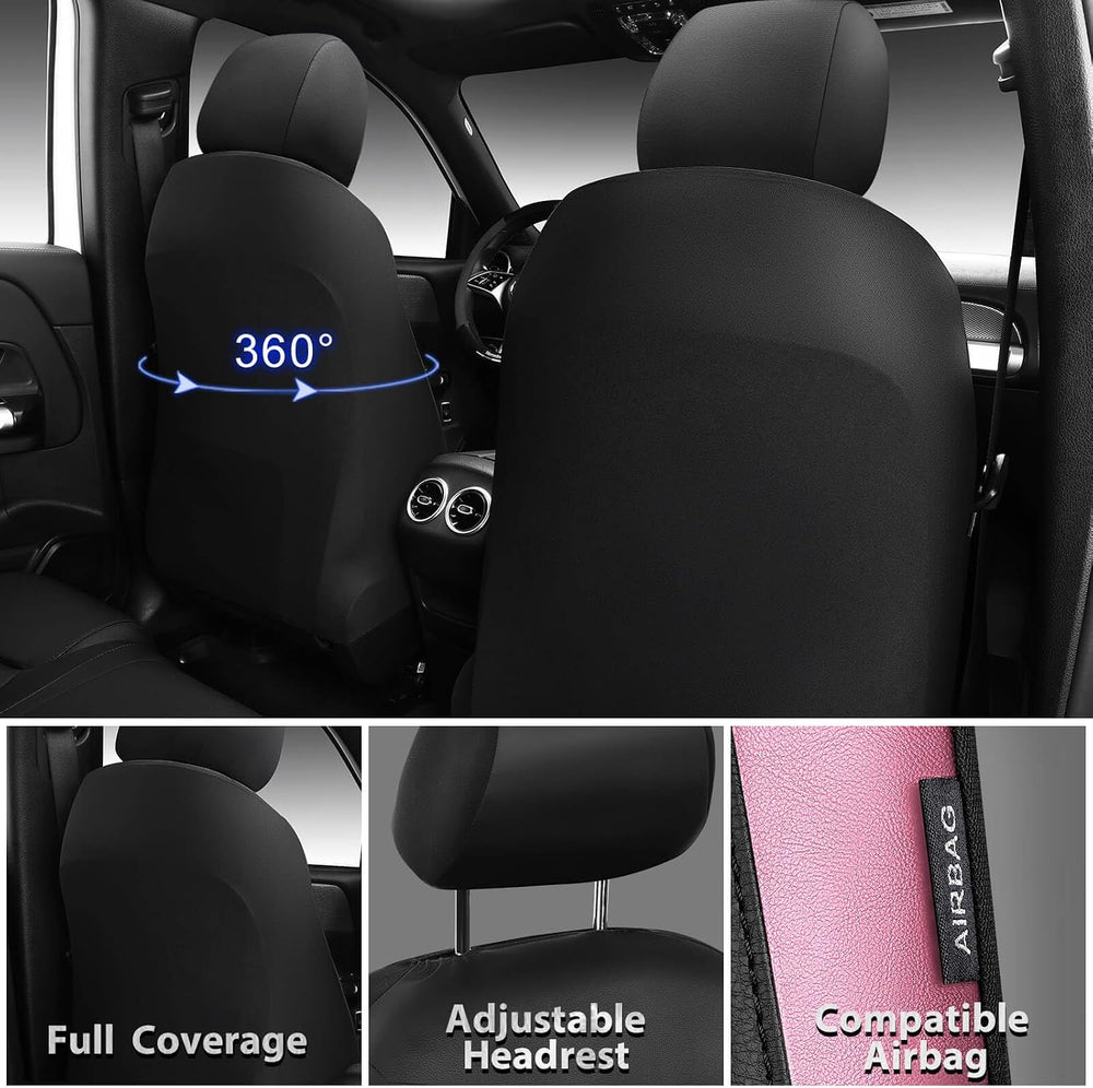 CAR PASS Memory Foam Car Seat Covers,Air Cool Mesh Thick Seat Covers Front Se...