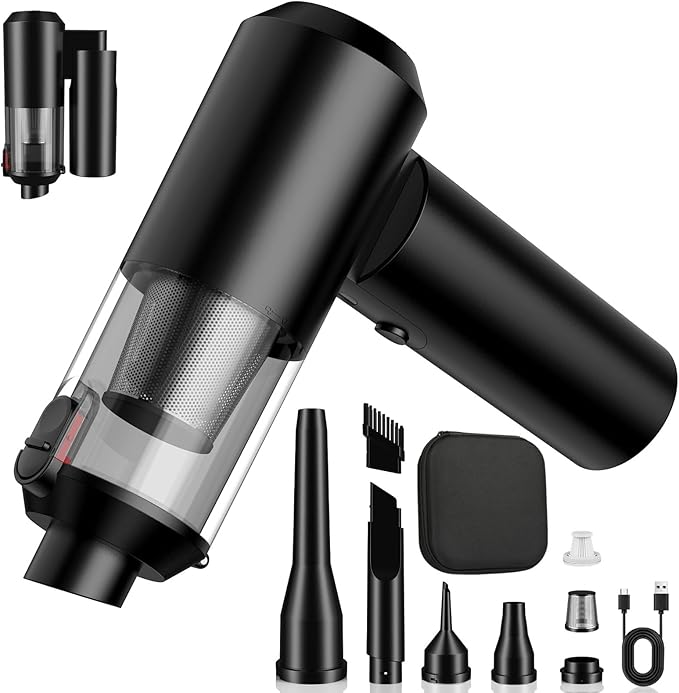 Vac V2 Portable Air Blower/Car Vacuum 90°Foldable 3in1 Handheld Vacuums Cleaner