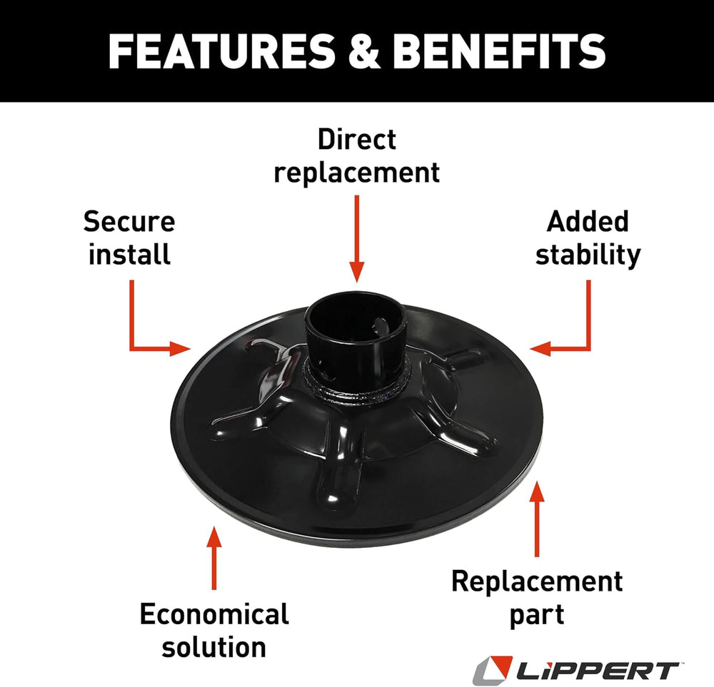 Lippert Components Hall Effect Ground Control 3.0 Replacement Rear Jack Foot ...