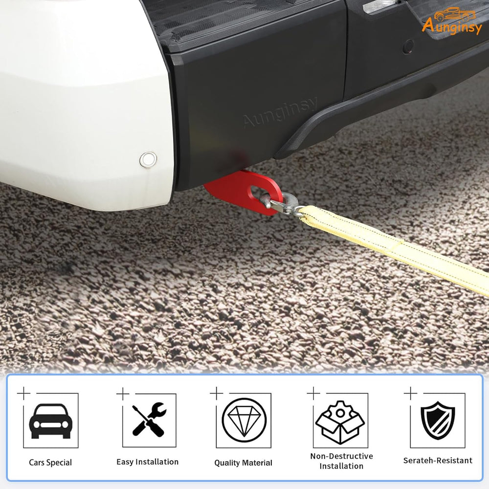 Aunginsy 2PCS Rear Tow Hitch Receiver Hook Compatible with Toyota Tundra 2026...