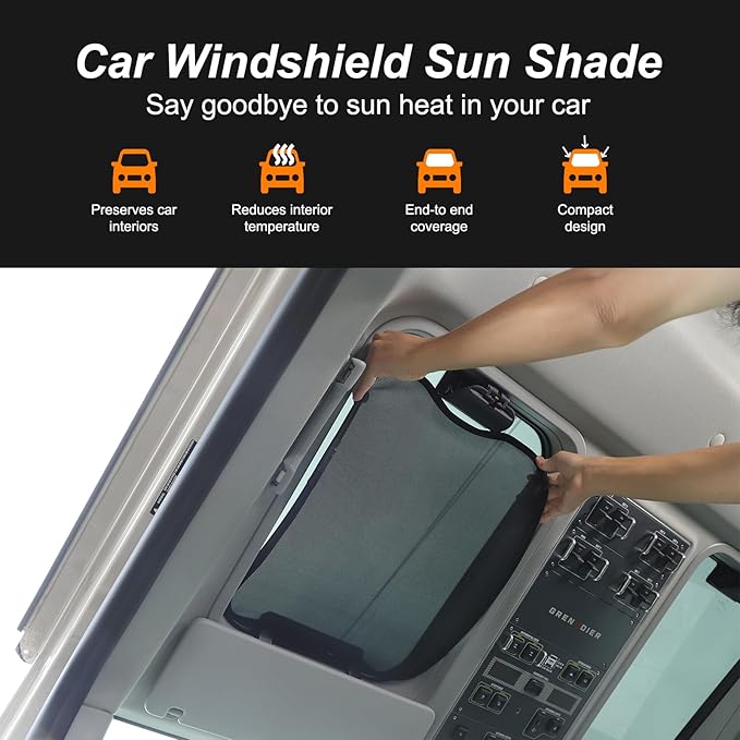 Compatible with INEOS Grenadier 2020-2024 Car Sunroof Sun Shade, Foldable